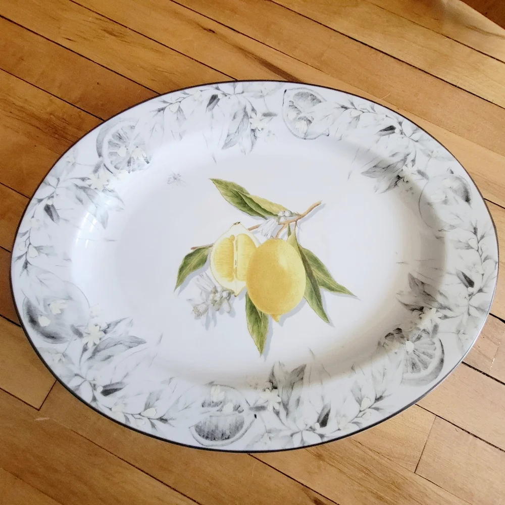Williams Sonoma Large Lemon Serving Tray Platter